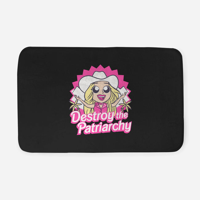 Destroy The Patriarchy-None-Memory Foam-Bath Mat-Aarons Art Room