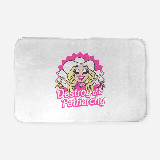 Destroy The Patriarchy-None-Memory Foam-Bath Mat-Aarons Art Room