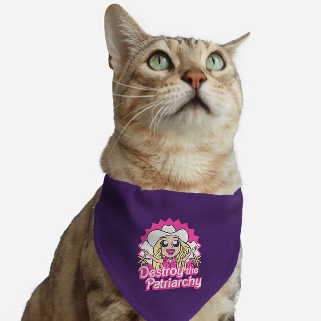 Destroy The Patriarchy-Cat-Adjustable-Pet Collar-Aarons Art Room