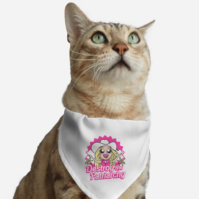 Destroy The Patriarchy-Cat-Adjustable-Pet Collar-Aarons Art Room