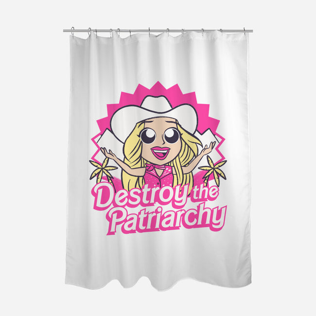 Destroy The Patriarchy-None-Polyester-Shower Curtain-Aarons Art Room