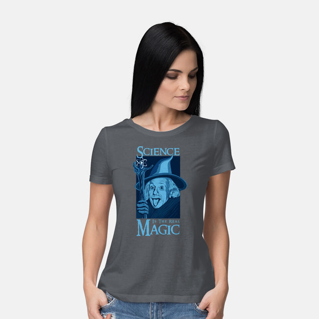 Science Is The Real Magic-Womens-Basic-Tee-sachpica