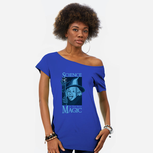 Science Is The Real Magic-Womens-Off Shoulder-Tee-sachpica