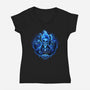 God Of Underworld-Womens-V-Neck-Tee-daobiwan