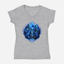 God Of Underworld-Womens-V-Neck-Tee-daobiwan