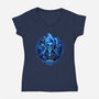 God Of Underworld-Womens-V-Neck-Tee-daobiwan