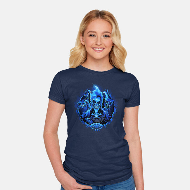 God Of Underworld-Womens-Fitted-Tee-daobiwan