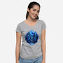 God Of Underworld-Womens-V-Neck-Tee-daobiwan