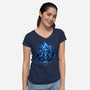 God Of Underworld-Womens-V-Neck-Tee-daobiwan