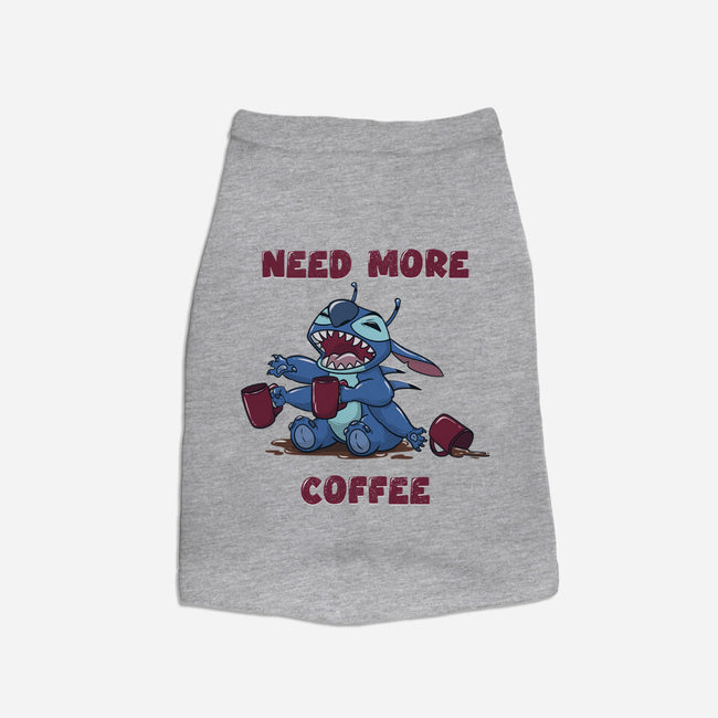 Need More Coffee-Cat-Basic-Pet Tank-Claudia