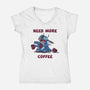 Need More Coffee-Womens-V-Neck-Tee-Claudia