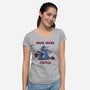 Need More Coffee-Womens-V-Neck-Tee-Claudia