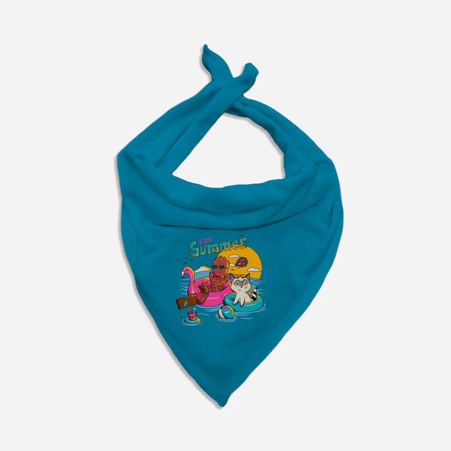 I Am Summer-Dog-Bandana-Pet Collar-leepianti