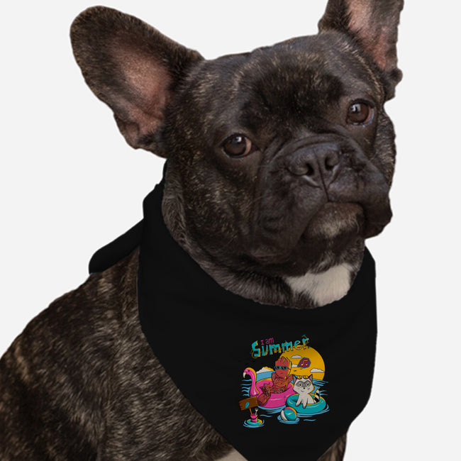 I Am Summer-Dog-Bandana-Pet Collar-leepianti