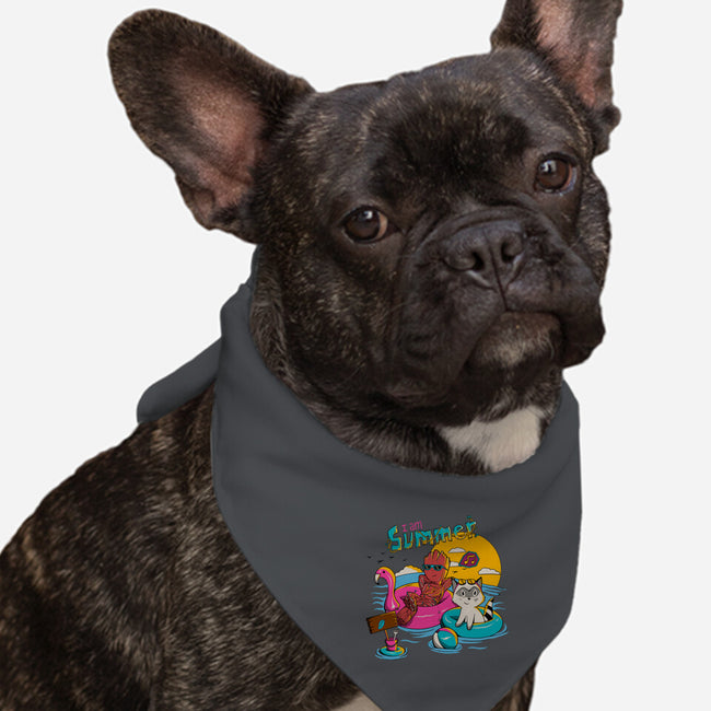 I Am Summer-Dog-Bandana-Pet Collar-leepianti