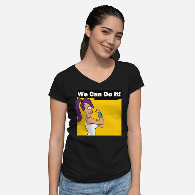 We Can Do It-Womens-V-Neck-Tee-intheo9