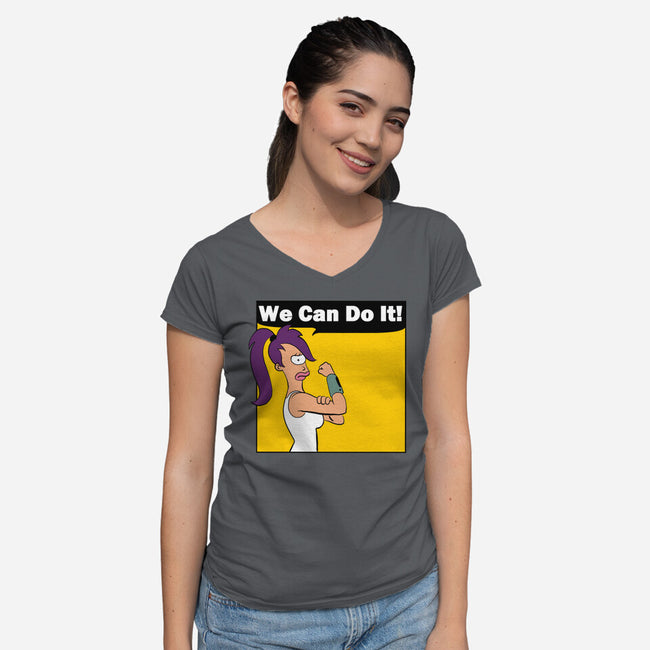 We Can Do It-Womens-V-Neck-Tee-intheo9