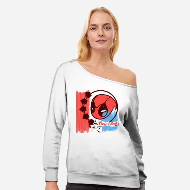 DeadP-001-Womens-Off Shoulder-Sweatshirt-Ryuga