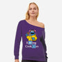 Eating Cookies-Womens-Off Shoulder-Sweatshirt-Barbadifuoco