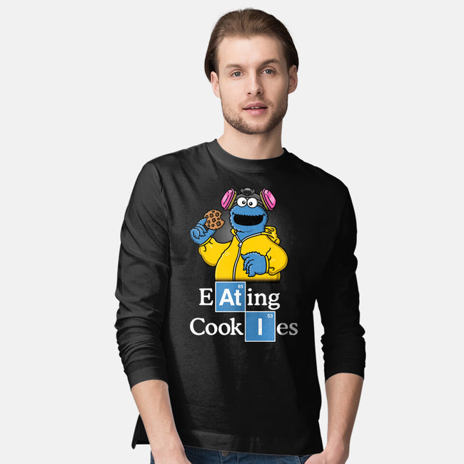 Eating Cookies-Mens-Long Sleeved-Tee-Barbadifuoco