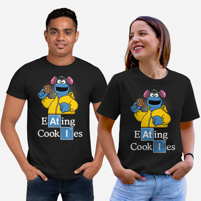 Eating Cookies-Unisex-Basic-Tee-Barbadifuoco