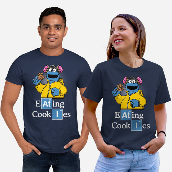 Eating Cookies-Unisex-Basic-Tee-Barbadifuoco