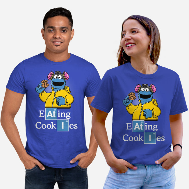 Eating Cookies-Unisex-Basic-Tee-Barbadifuoco