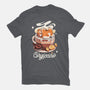 Corgi Coffee Break-Mens-Heavyweight-Tee-Snouleaf