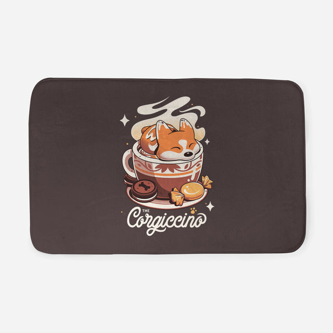 Corgi Coffee Break-None-Memory Foam-Bath Mat-Snouleaf