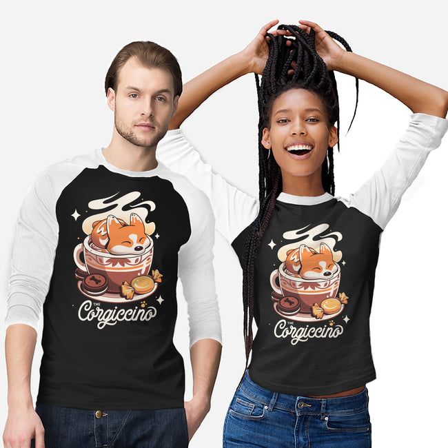 Corgi Coffee Break-Unisex-Baseball-Tee-Snouleaf