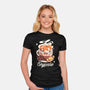 Corgi Coffee Break-Womens-Fitted-Tee-Snouleaf