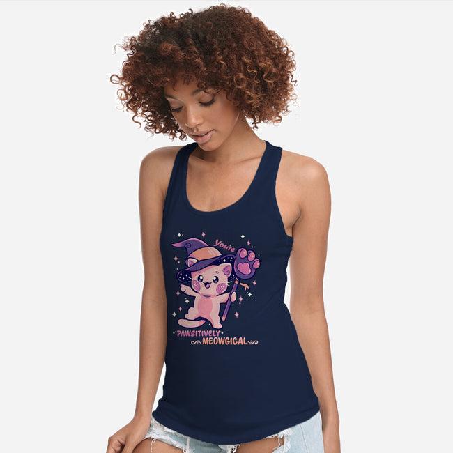 PAWsitively MEOWgical-Womens-Racerback-Tank-TechraNova