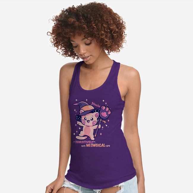 PAWsitively MEOWgical-Womens-Racerback-Tank-TechraNova