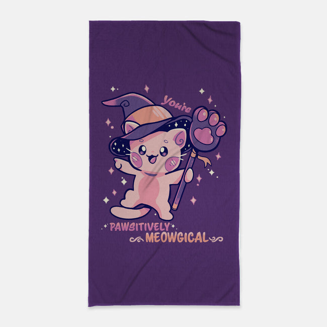 PAWsitively MEOWgical-None-Beach-Towel-TechraNova