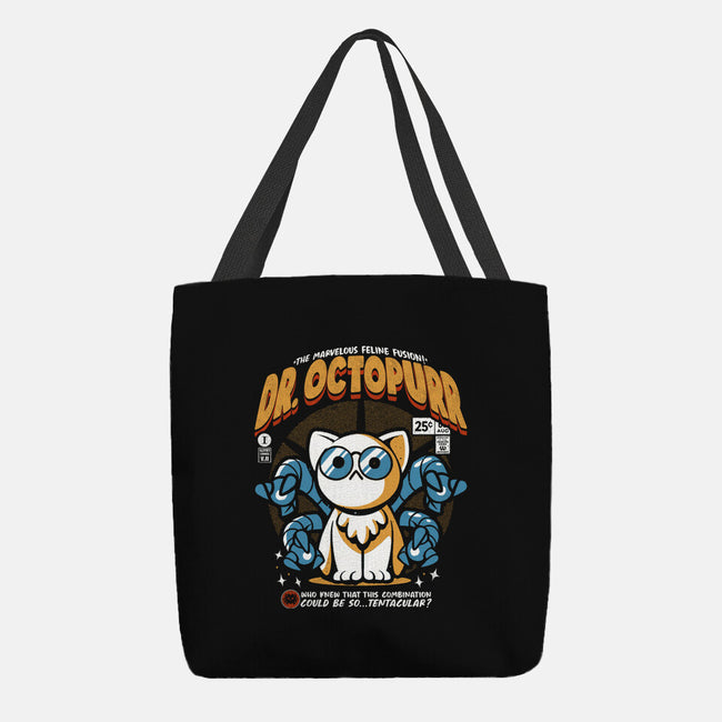 Doctor Octopurr-None-Basic Tote-Bag-ilustrata