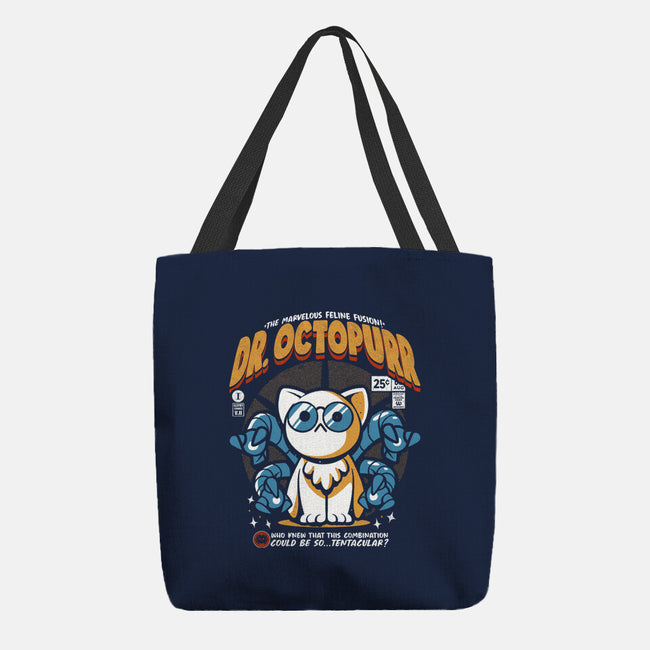 Doctor Octopurr-None-Basic Tote-Bag-ilustrata