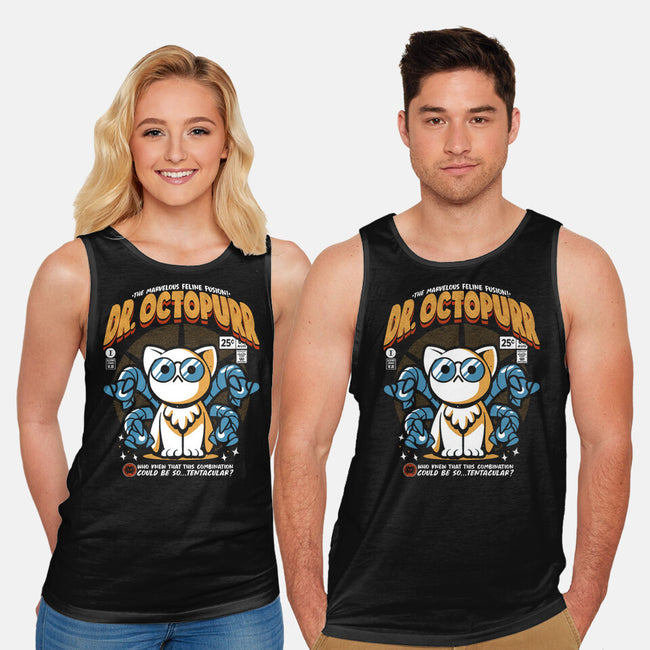 Doctor Octopurr-Unisex-Basic-Tank-ilustrata