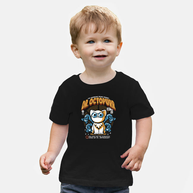 Doctor Octopurr-Baby-Basic-Tee-ilustrata