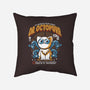 Doctor Octopurr-None-Removable Cover-Throw Pillow-ilustrata