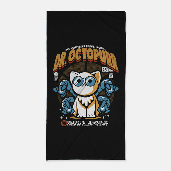 Doctor Octopurr-None-Beach-Towel-ilustrata