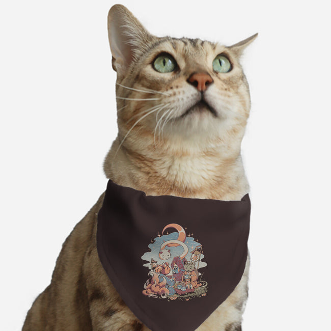 Night Tea-Cat-Adjustable-Pet Collar-ilustrata