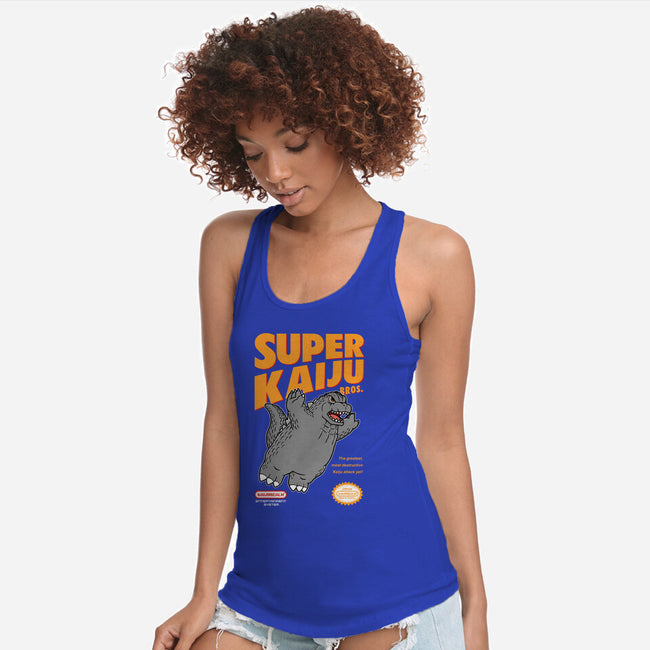 Super Kaiju-Womens-Racerback-Tank-pigboom