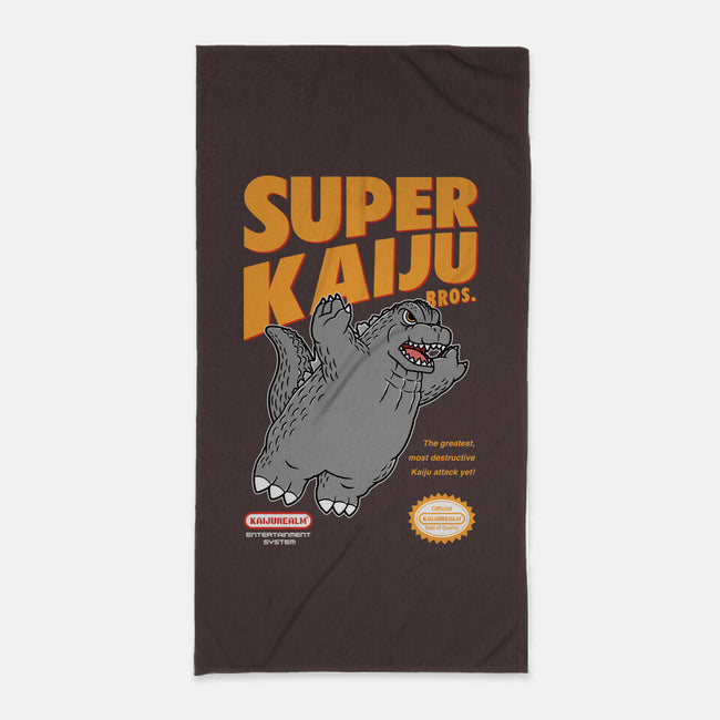 Super Kaiju-None-Beach-Towel-pigboom