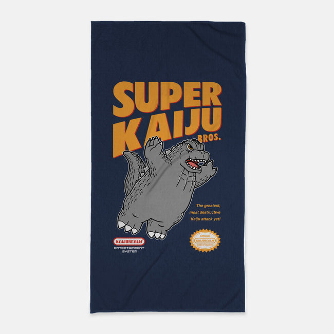 Super Kaiju-None-Beach-Towel-pigboom