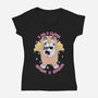 I Am A Llama-Womens-V-Neck-Tee-Alexhefe