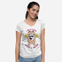 I Am A Llama-Womens-V-Neck-Tee-Alexhefe