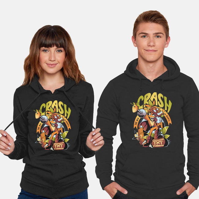 The Big Crash In Boots-Unisex-Pullover-Sweatshirt-Julio