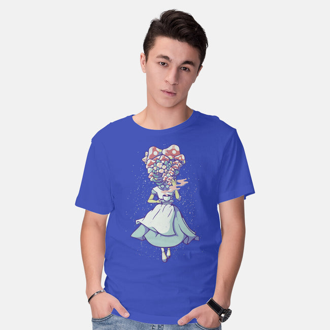 Alice Mushroom-Mens-Basic-Tee-tobefonseca