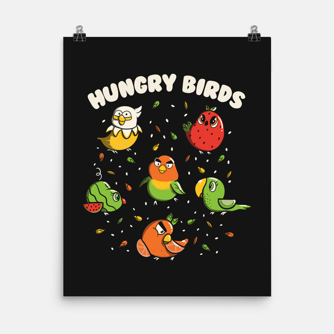 Hungry Birds-None-Matte-Poster-tobefonseca