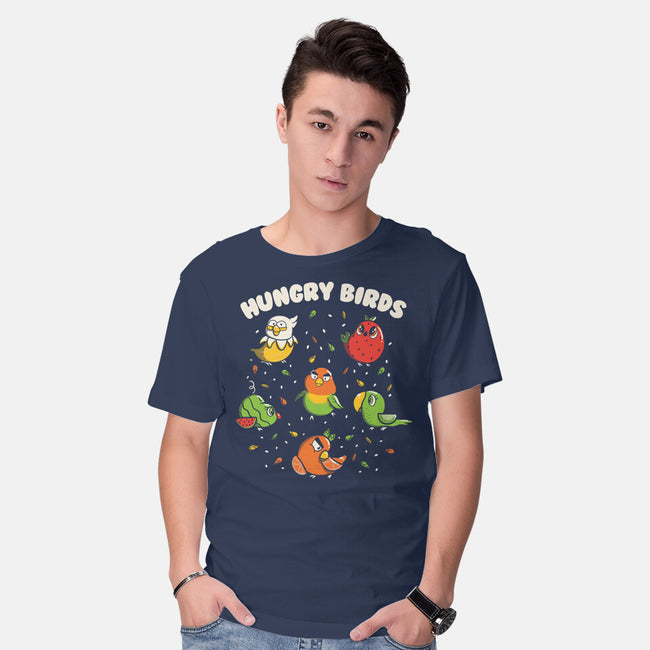 Hungry Birds-Mens-Basic-Tee-tobefonseca